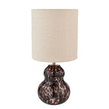 Pagazzi Maura Brown Tortoise Glass Table Lamp