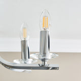 Pagazzi Morden 5 Light Polished Chrome Semi Flush Ceiling Light