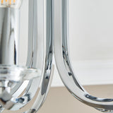 Pagazzi Morden 5 Light Polished Chrome Semi Flush Ceiling Light