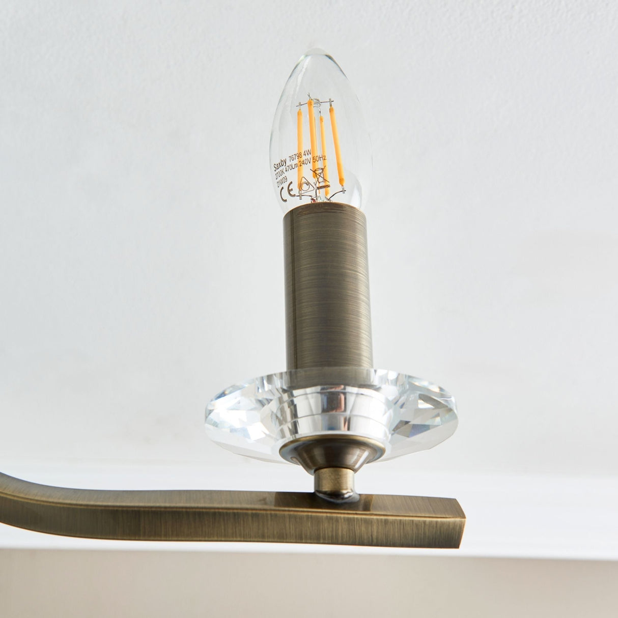 Pagazzi Morden 3 Light Antique Brass Semi Flush Ceiling Light