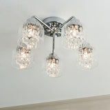 Pagazzi Yarrow 5 Light Polished Chrome Semi Flush Ceiling Light
