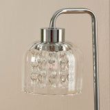 Pagazzi Yarrow Polished Chrome Glass Table Lamp