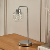 Pagazzi Yarrow Polished Chrome Glass Table Lamp