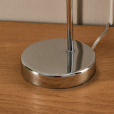 Pagazzi Yarrow Polished Chrome Glass Table Lamp