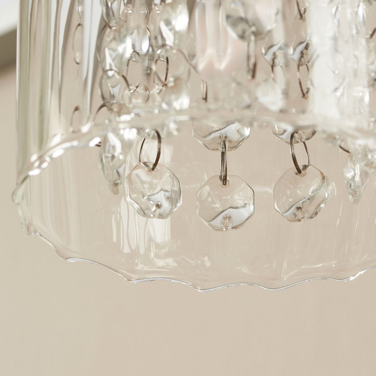 Pagazzi Yarrow Polished Chrome Glass Table Lamp