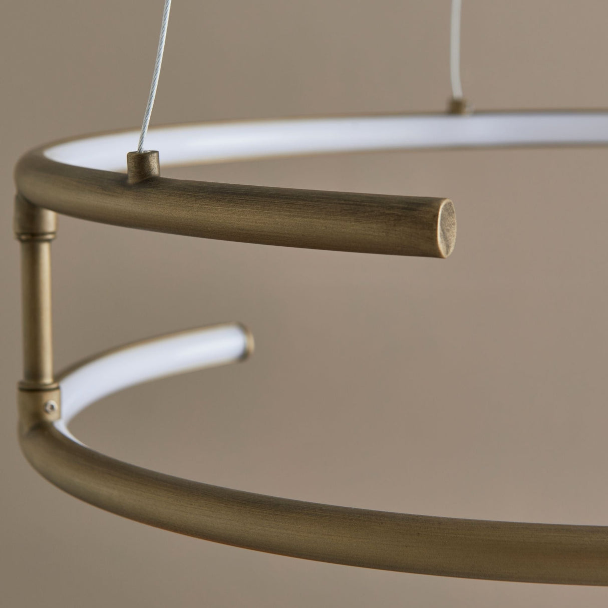 Pagazzi Mabel Antique Brass LED Pendant Ceiling Light