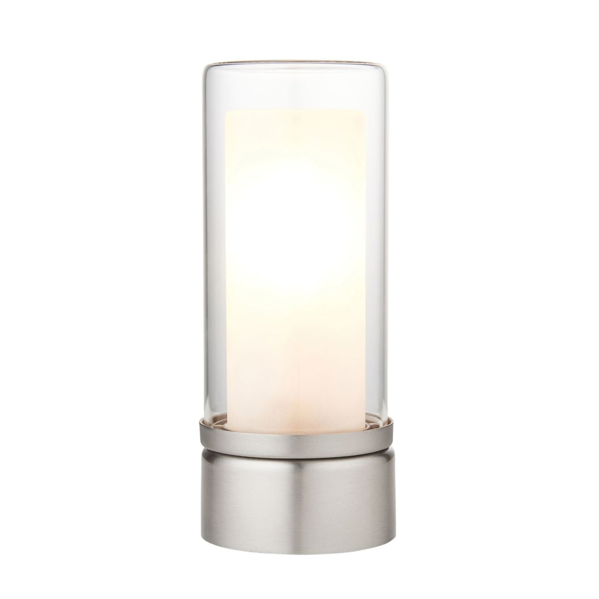 Pagazzi Chepstow Silver Glass Touch Table Lamp