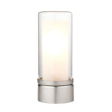 Pagazzi Chepstow Silver Glass Touch Table Lamp
