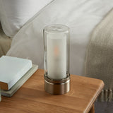 Pagazzi Chepstow Silver Glass Touch Table Lamp