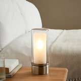 Pagazzi Chepstow Silver Glass Touch Table Lamp