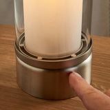 Pagazzi Chepstow Silver Glass Touch Table Lamp