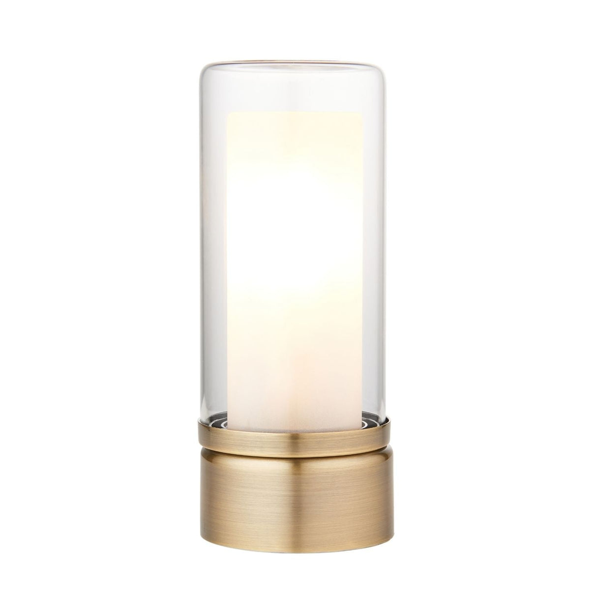 Pagazzi Chepstow Antique Brass Glass Touch Table Lamp