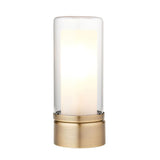 Pagazzi Chepstow Antique Brass Glass Touch Table Lamp