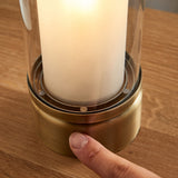 Pagazzi Chepstow Antique Brass Glass Touch Table Lamp