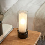 Pagazzi Chepstow Matte Black Glass Touch Table Lamp