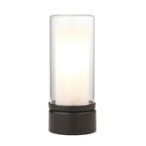 Pagazzi Chepstow Matte Black Glass Touch Table Lamp