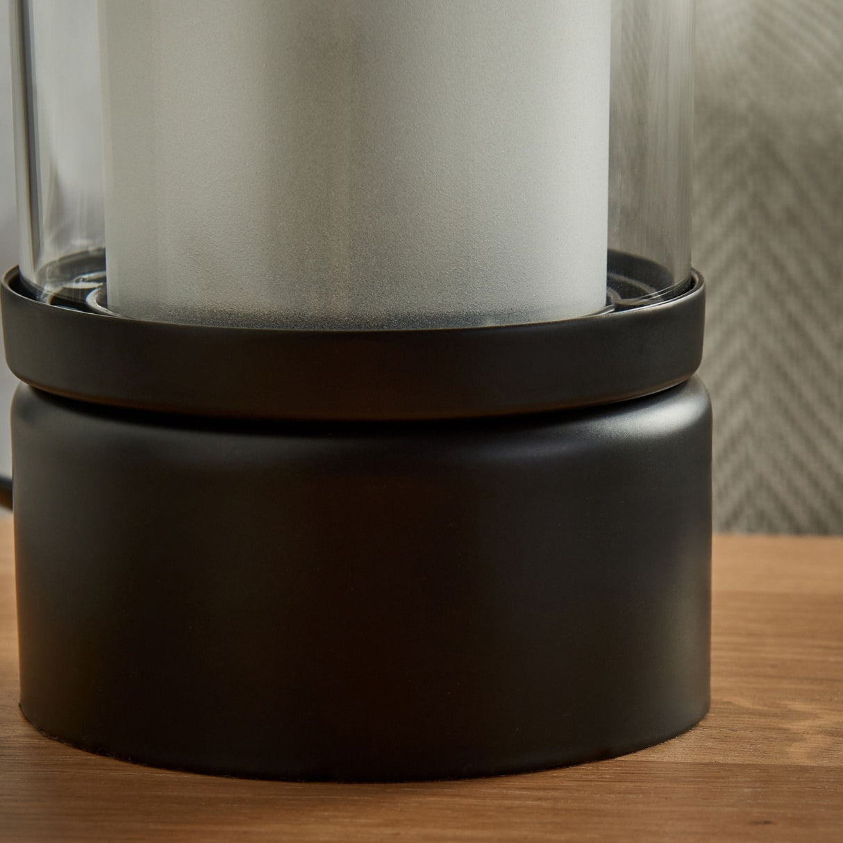 Pagazzi Chepstow Matte Black Glass Touch Table Lamp