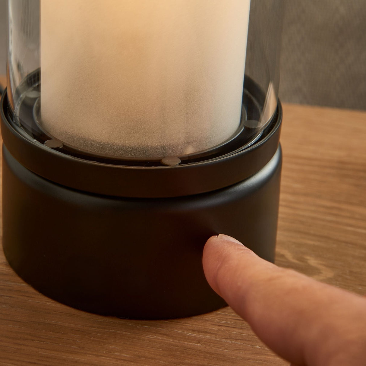 Pagazzi Chepstow Matte Black Glass Touch Table Lamp