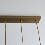 Pagazzi Branco 5 Light Antique Brass Ceiling Pendant Bar