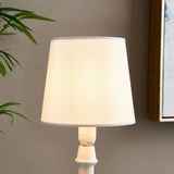 Pagazzi White Linen Clip-On Lampshade