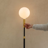 Tala Poise Adjustable Floor Lamp in Brass with Sphere V