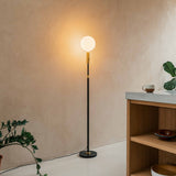 Tala Poise Adjustable Floor Lamp in Brass with Sphere V