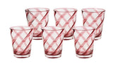Casa by Josephine Jenno Poolside Gossip Red Acrylic Tumblers - Set of 6