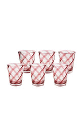 Casa by Josephine Jenno Poolside Gossip Red Acrylic Tumblers - Set of 6