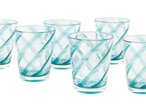 Casa by Josephine Jenno Translucent Turquoise Acrylic Tumblers - Set of 6