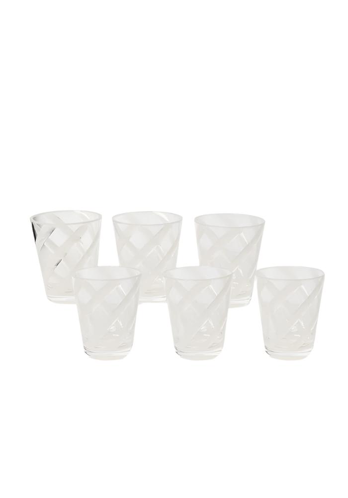 Casa by Josephine Jenno White Acrylic Tumblers - Set of 6