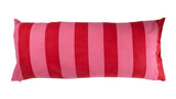 Casa by Josephine Jenno Poppy Raspberry Cabana Stripe Long Lumbar Cushion Cover