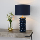 Pagazzi Portia Blue Glass Table Lamp