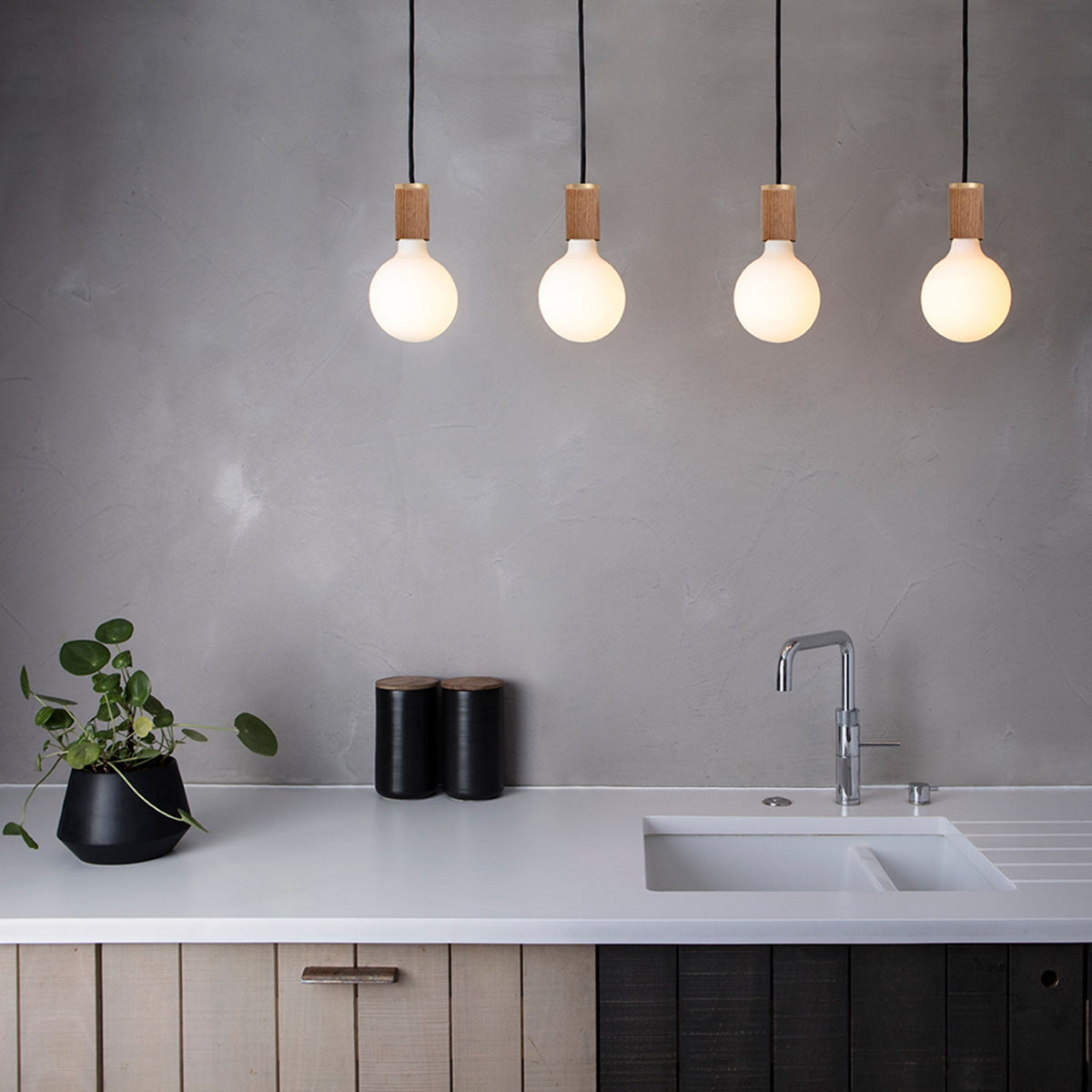 Tala Porcelain III Pendant Light in Graphite