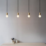 Tala Porcelain II Pendant Light in Brass