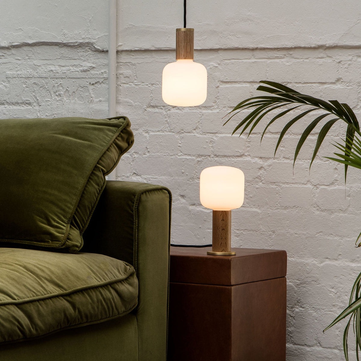 Tala Oblo Pendant Light in Brass