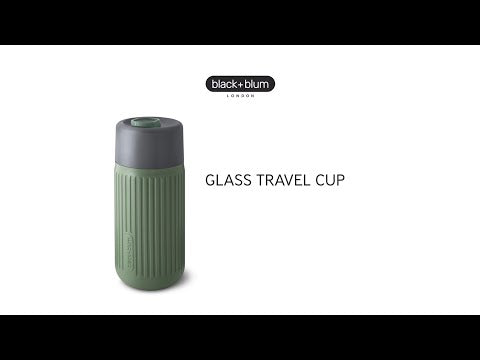 Black+Blum Glass Travel Cup, 340ml, Coral