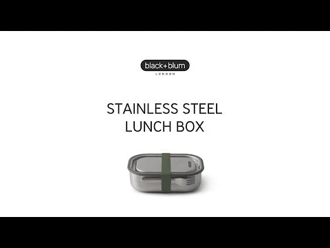 Black Blum Stainless Steel Lunch Box, Large, Ocean