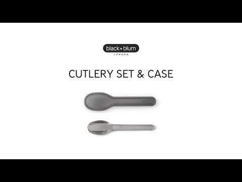 Black Blum Stainless Steel Cutlery Set