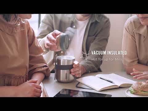 Black+Blum Vacuum Insulated Stainless Steel Thermo Pot, Black, 550ml