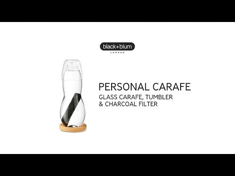 Black+Blum Personal Carafe with Charcoal Filter, 800ml