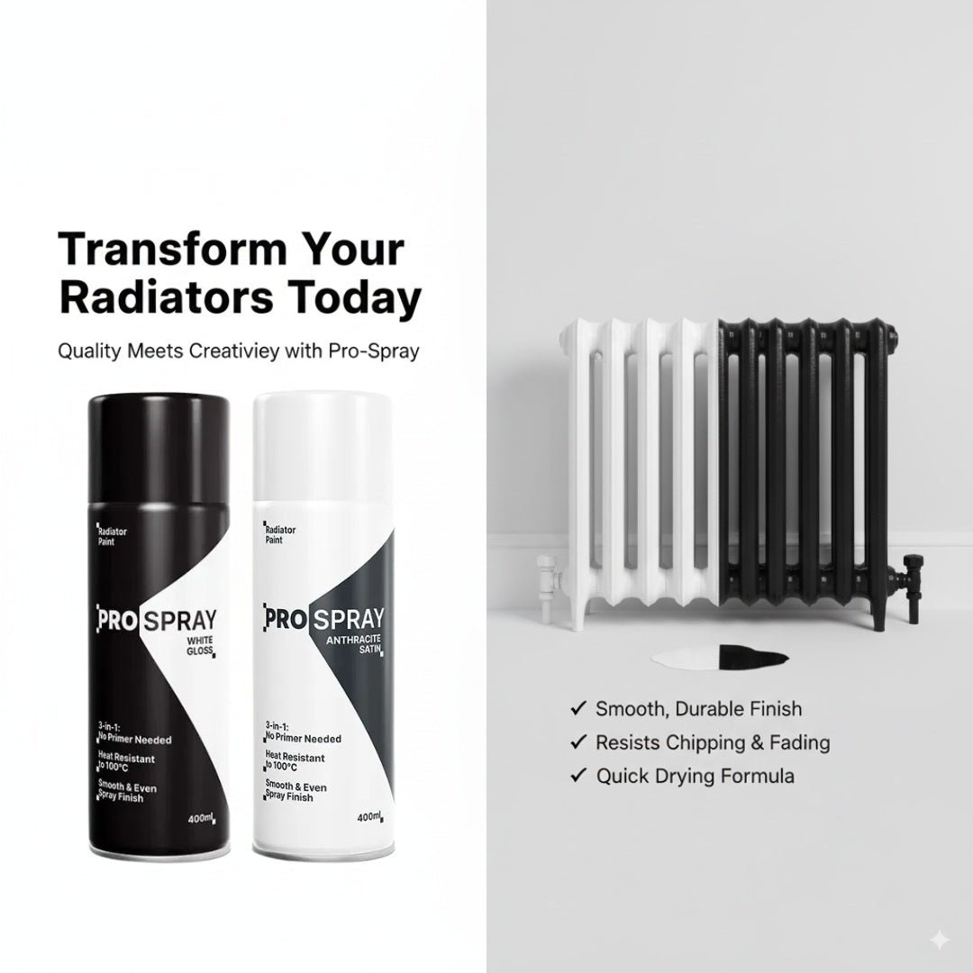 Pro Spray Radiator Paint 3-in-1 Heat Resistant Spray – Best Ideas UK