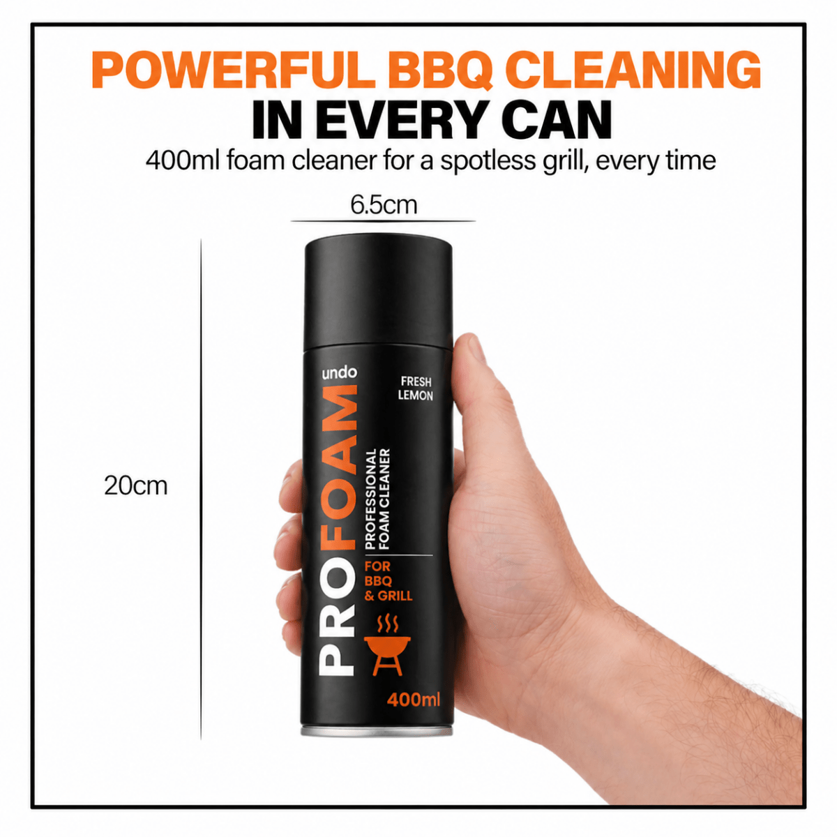Best Ideas UK Profoam BBQ Grill Cleaner Fresh Lemon
