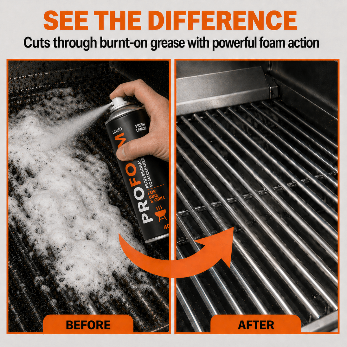 Best Ideas UK Profoam BBQ Grill Cleaner Fresh Lemon