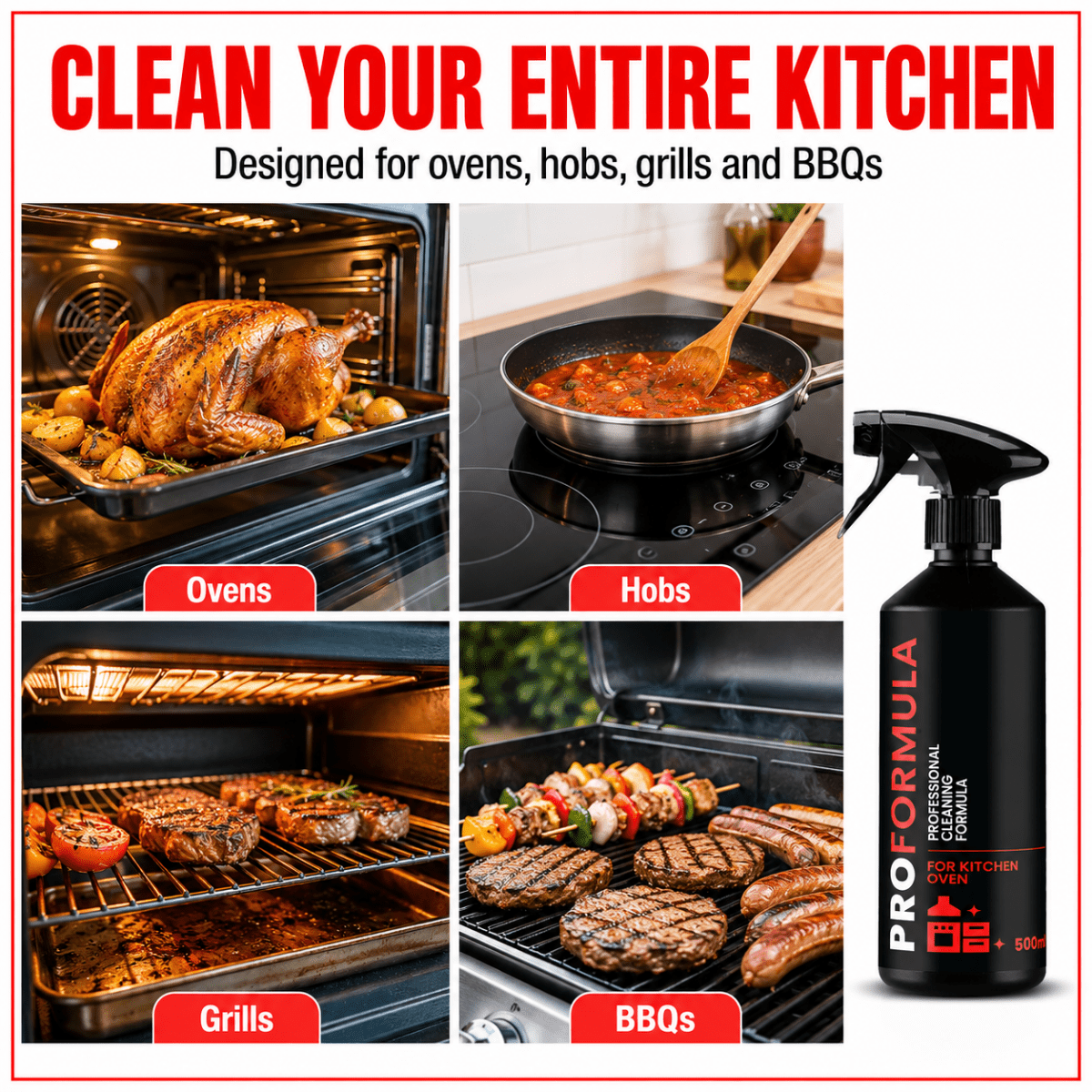 ProFormula Kitchen Hob & Oven Cleaner - Best Ideas UK