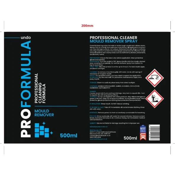 Best Ideas UK ProFormula Mould Remover Gel Spray