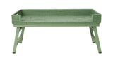 Casa by Josephine Jenno Rattan Breakfast Tray - Green