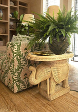 Casa by Josephine Jenno Rattan Elephant Side Table
