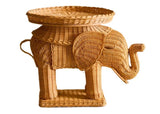 Casa by Josephine Jenno Rattan Elephant Side Table