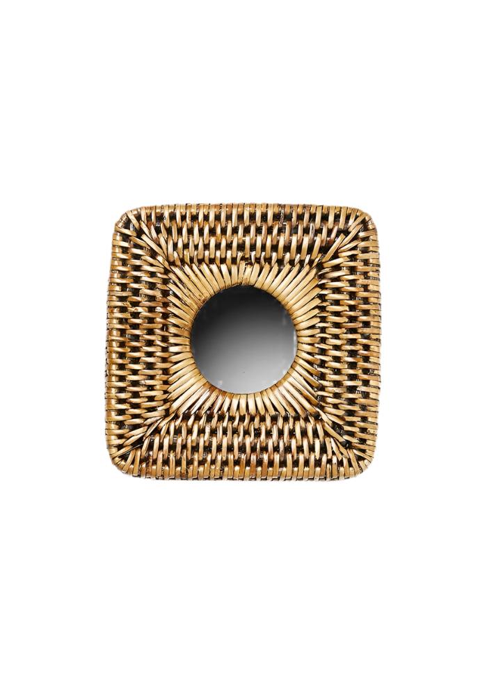 Casa by Josephine Jenno Rattan Tissue Box Cover - Brown