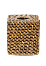 Casa by Josephine Jenno Rattan Tissue Box Cover - Brown